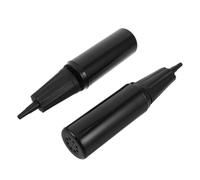 HOODANCOS 2 Piezas Bomba Manual de Aire Portátil para Balones de Ejercicio, Doble Acción, Color Negro, Inflador para Yoga, Pilates y Balones de Estabilidad, Inflador para Uso Deportivo y