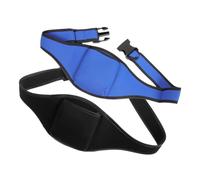 HOODANCOS 2 Piezas Cinturón Micrófono Ajustable con Bolsa para Fitness y Teatro Portador Inalámbrico para Instructores de Aeróbic y Danza Pack Unidades Negro y Azul Oscuro