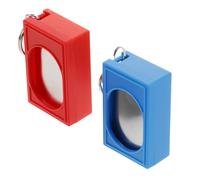 HOODANCOS 2 Piezas Clicker Entrenamiento Perros Herramienta Versátil para Obediencia y Corrección de Conductas Método Científico Seguro para Adiestramiento Básico y Trucos Colores Rojo y