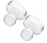 HOODANCOS 2 Piezas de Molinillo Manual para Pintura Acrílica y Acuarela Mortero de Moler Pequeño Transparente de 30 MM Herramienta para Artistas y Estudiantes de Arte Mezcla de Pigmentos