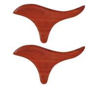HOODANCOS 2 Piezas Herramientas De Masaje De Madera Natural Para El Pie Y El Cuerpo Thai Gua Sha Board Para El Tejido Profundo Y La Relajación Muscular De La Mano Y Portátil Para Viajar En