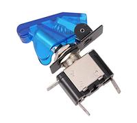 HOODANCOS 2 piezas Interruptor Pulsador LED Asw con Luz Azul para Control de Conmutador Off Resistente para Coche y Barco