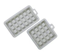 HOODANCOS 2 piezas Molde de Silicona para Gofres Diseño Cuadrado y Rectangular Antiadherente Reutilizable Apto para Horno para Repostería Casera y Profesional