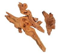 HOODANCOS 2 Piezas Natural Driftwood para Acuario y Terrarios Madera Flotante Hundible Decoración Resistente al Agua para Peces Raíces y Troncos Naturales para Paisaje Acuático