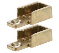HOODANCOS 2 Piezas Ventana Bloqueo Placa Catch Ajustable Accesorio Hardware Deslizante para Reparación Grosor del Marco Zinc Aleación para Hogar y DIY