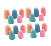 HOODANCOS 20 piezas de Dedos de Silicona Antideslizantes Fundas Profesionales para Pulgar y Soporte Cubiertas Reutilizables para Manos Bricolaje Oficina y Manualidades