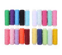 HOODANCOS 20 Piezas Hilo de Coser de Poliéster Ligero para Manualidades y Reparaciones a Mano, Colores Surtidos 100 Metros por Bobina, Compatible Tejidos Variados