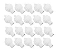 HOODANCOS 20 Piezas Remates para Barra de Cortina Plástico Tapa de Extremo para Varillas de 26-28 MM Accesorios Decorativos para Remate de Barra de Cortina Protección y Acabado