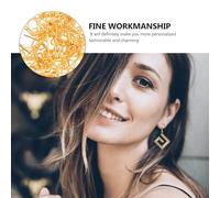 HOODANCOS 200 piezas Ganchos para Pendientes de Inoxidable Dorados Accesorios DIY para Joyería Enganches Ligeros y Fáciles de Usar para Manualidades y Fabricación de Bisutería