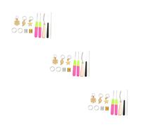 HOODANCOS 204piezas Dreadlocks Knitting Needles Set Anillos De Pelo Para Trenzas y Extensiones Herramientas De Tejer Para Dreadlocks y Trenzas