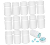HOODANCOS 20piezas Pastillero Portátil Alarma Botellas Plásticas Para Pastillas Estuche Para