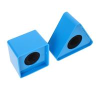 HOODANCOS 2piezas Logotipo del Micrófono para Soporte Cuadrado y Triangular Bandera Logotipo para Eventos de Entrevista y Karaoke Accesorios para Micrófono