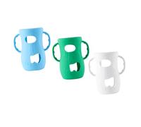 HOODANCOS 3 Piezas Biberón para Bebés Asas Antideslizantes de Biberón y Fáciles de Limpiar y Seguros para Alimentación Infantil