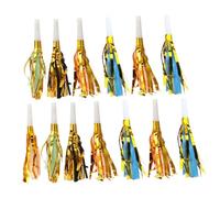 HOODANCOS 30 Unidades de Silbatos con Flecos para Fiestas Infantiles y Cumpleaños Dispositivos para Hacer Decorativos y Seguros de Plástico Recuerdos de Fiesta