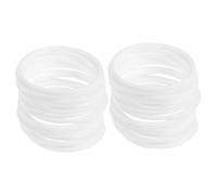 HOODANCOS 30piezas Aros Plásticos Resistentes para Manualidades DIY Atrapasueños Coronas Decoración Floral Círculo Plástico Blanco