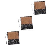 HOODANCOS 3piezas Bolsa Enrollable para Lápices y Pinceles De Caligrafía Estuche De Almacenamiento Portátil para Artistas Organizador De Materiales De Dibujo Diseño Floral