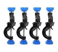 HOODANCOS 4 Abrazaderas de Laboratorio de Aluminio Abrazadera Transversal Mediana Clip de Cabeza de Jefe Accesorio para Soporte de Laboratorio Uso Doméstico y Científico