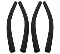 HOODANCOS 4 Fundas de Espuma Antideslizantes para Manillar de Cochecito de Ñiño, Cojín Acolchado Negro para Asa de Silla de Paseo, Accesorios Compatibles para Carritos Infantiles, Fácil