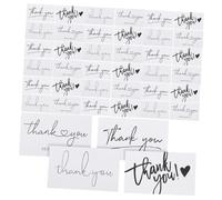 HOODANCOS 4 Gracias Tarjeta de Visita Saludo Mini Divertido Cliente clasificado Novia Tarjetas de Visita para agradecer Gracias a Sus Tarjetas de Pedido Papel