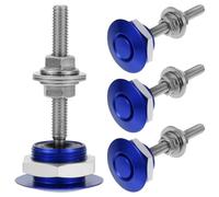 HOODANCOS 4 Piezas Cierre Rápido de Capó para Coche de 30mm Botón Tipo Mini, Aleación de Aluminio y Acero Inoxidable, Resistente para Pista de Carreras y Entornos de Alta Exigencia