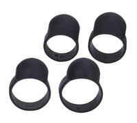 HOODANCOS 4 piezas Dedales de Silicona para de Resistentes y Suaves Accesorios Musicales Compatibles con Tambores de Lengüeta de Acero Protección para Dedos para Principiantes y