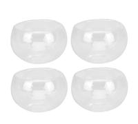 HOODANCOS 4 Piezas Juego de Tazas de Té de Vidrio Hecho a Mano Doble Pared Resistente al Agua y Ácidos para Uso Hogar y Tienda de Té