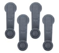 HOODANCOS 4 piezas Manivela de Ventana para Coche Mango de Abs Resistente Accesorio para Elevador Manual de Puerta Compatible Mayoría de Vehículos Fácil Instalación Color Gris