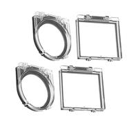 HOODANCOS 4 Piezas Protector de Cubierta del Botón Pulsador para Computadora y Lavavajillas, Plástico Resistente Instalación Rápida y Diseño Moderno para Oficinas y Edificios Públicos