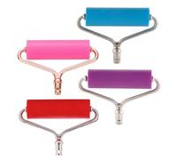 HOODANCOS 4 Piezas Rodillos para Pintura de Diamantes Mini y Portátil Rodillo de Impresión para Manualidades con Superficie Lisa Presión Uniforme para Arte de Compatible con Pintura y