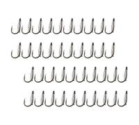 HOODANCOS 40 Anzuelos de Pesca de Resorte Tipo Pulpo Acero al Carbono Resistente Tamaño Púas 40 Piezas Caja para Pesca al Aire Libre y Agua Dulce Aparejos Duraderos