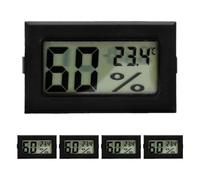 HOODANCOS 5 Higrómetros Digitales Pequeños para Interior Medidor de Humedad Ambiental y Temperatura Ambiente Compacto y Portátil Herramienta de Medición para Oficina Hogar y Laboratorio