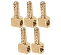 HOODANCOS 5 Tornillos de Metal para Ajuste de Cuerdas en Bastones de Violonchelo y Viola, Tornillos Dorados para Reparación y Optimización del Sonido
