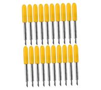 HOODANCOS 50 Cuchillas de Corte para Plotter de Vinilo y Textil de Acero Tungsteno 30° Color Amarillo sin Saltos ni Arrastre para Rotulación Profesional
