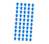 HOODANCOS 50 piezas Pegatinas Flechas Suelo Autoadhesivas Azul Señales Direccionales Removibles para Interior y Exterior Adhesivo Permanente para Baldosas Concreto y Vinilo