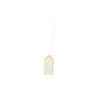 HOODANCOS 500 piezas Etiquetas de Precio para Joyería Diseño Dorado Colgante para Anillos Pulseras Collares y Etiquetas Elegantes para Exhibición y Decoración