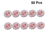 HOODANCOS 50piezas Abs Decoración De Flor Forma De Perla Para Manualidades De Diademas Accesorios De Café