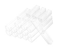 HOODANCOS 50piezas Estuche para Lápices Transparente Cajas para Bolígrafos Individuales Estuches Vacíos para Lápices Organizador De Escritorio para Escuela