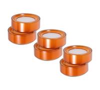 HOODANCOS 6 Esponjas Humectantes para Dedos Color Naranja Taza Recargable Fácil de Limpiar para Contar Billetes y Sellar Sobres en Oficina y Banco