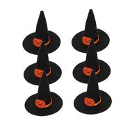 HOODANCOS 6 Mini Sombreros De Bruja De Fieltro Para Halloween Sombreros Pequeños Para Manualidades Sombreros Colgantes De Fieltro Para Manualidades Sombreros Tela De Fieltro