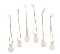HOODANCOS 6 piezas Botellas de Perfume Colgantes para Coche Difusor de Perfume Miniatura Botellas para Decoración y Refrescamiento del Aire Vehículos