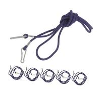 HOODANCOS 6 Piezas Cordón Antipérdida para Guantes Clips Resistentes, Correa Ajustable de Nailon Azul Oscuro, 6 Piezas para Deportes de Invierno y Actividades al Aire Libre