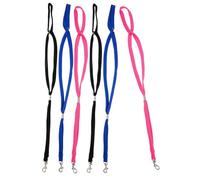 HOODANCOS 6 Piezas Correa de Baño para Perros de Nailon Resistente Anillos Ajustables para Mesa de Aseo Mascotas Ayuda Práctica para Peluquería Canina Colores Azul Negro y Rosa