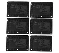 HOODANCOS 6piezas Bolsa para Documentos y Estuche para Lápices Oxford Transparente Portalápices De Tres Agujeros Bolsa De Papelería para Oficina