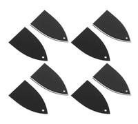 HOODANCOS 8 Piezas de Cubiertas para Alma de Guitarra Eléctrica Placa Protectora de Plástico 1 Orificio Diseño de Ángulo Puntiagudo para Ajuste del Mástil Reducción de Ruido y
