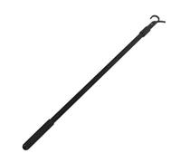 HOODANCOS Abridor de Cortinas Telescópico Negro de Aleación de Aluminio, Barra Ajustable de 60cm para Persianas Venecianas y Cortinas, Accesorio Práctico para Uso en Sistemas de Rieles