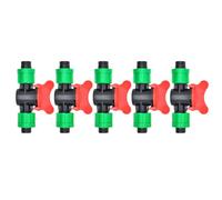 HOODANCOS Accesorios de Riego por Goteo de 16mm Color Verde Doble Bloqueo para Cinta de Riego Fácil de Usar y Conexión Estable en Jardines y Cultivos