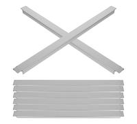 HOODANCOS Adaptador de Acero Inoxidable para Mesa de Vapor 8 Piezas Barra Metálica Separadora de Alimentos para Cocina Comercial Repuesto para Servicio de Alimentos Restaurantes y