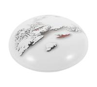 HOODANCOS Almohadilla de Tinta para Pintura China 7 Cm, Color Rojo Carmín, Multiusos para Caligrafía y Sellos, Almohadilla Reutilizable y Fácil de Limpiar para Scrapbooking y Manualidades