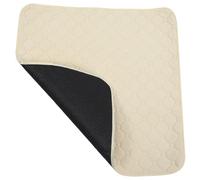 HOODANCOS Almohadilla Protectora de Asiento Beige, Cojín para Silla y Coche, Lavable Reutilizable, Tamaño Mediano, para Uso en Verano, Absorbente de Poliéster, Adecuado para Adultos