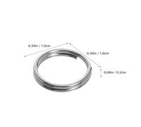 HOODANCOS Anillos Partidos de Acero Inoxidable 10 MM Aro Doble 200 Unidades para Llaveros Pequeños Manualidades Accesorios y Organización de Llaves